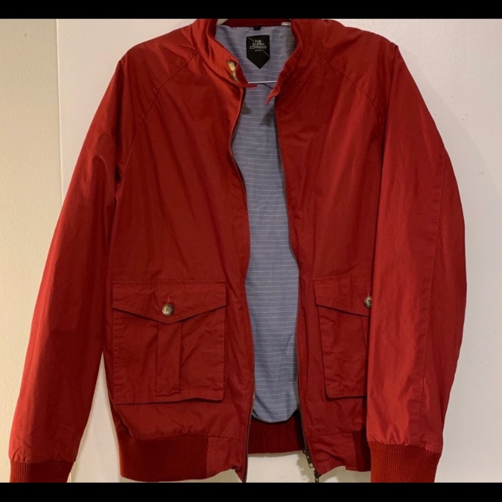 Jacket - red, lined. Pristine, old-school & rare